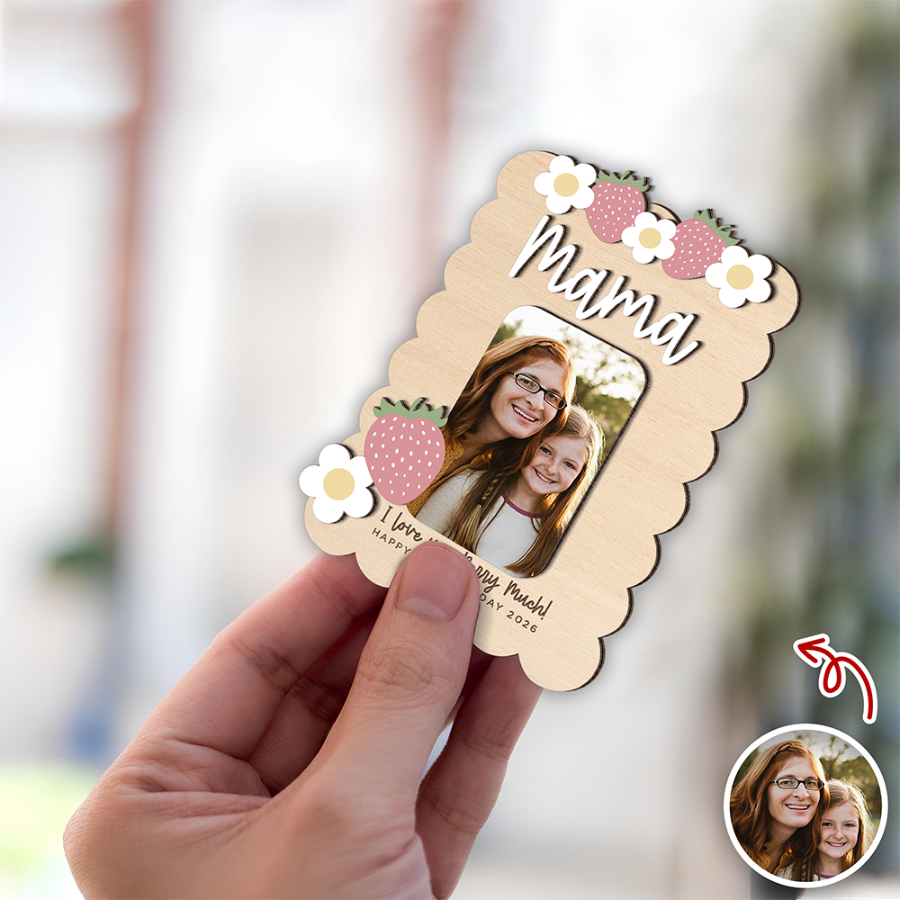 Custom Photo I Love You Berry Much Car Visor Mother's Day Gift HO82 902080