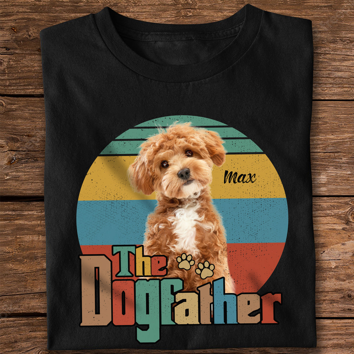 Custom Pet Photo The Dog Cat Father Dark Shirt For Dog And Cat Lovers HO82 894440