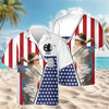 Custom Photo And Name Golf USA Flag Pattern Hawaii Shirt HA75 898756