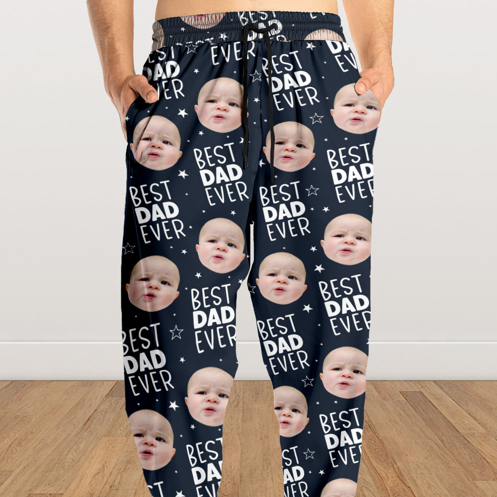 Custom Photo Best Dad Mom Ever Family Sweatpants TH10 894193