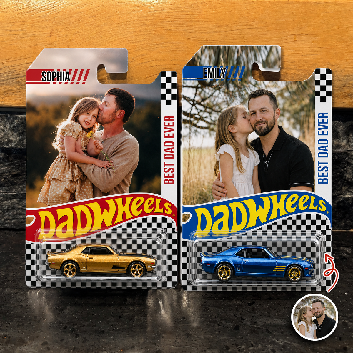 Custom Photo Best Dad Ever Wheels - Personalized Father’s Day Gift CH07 911676