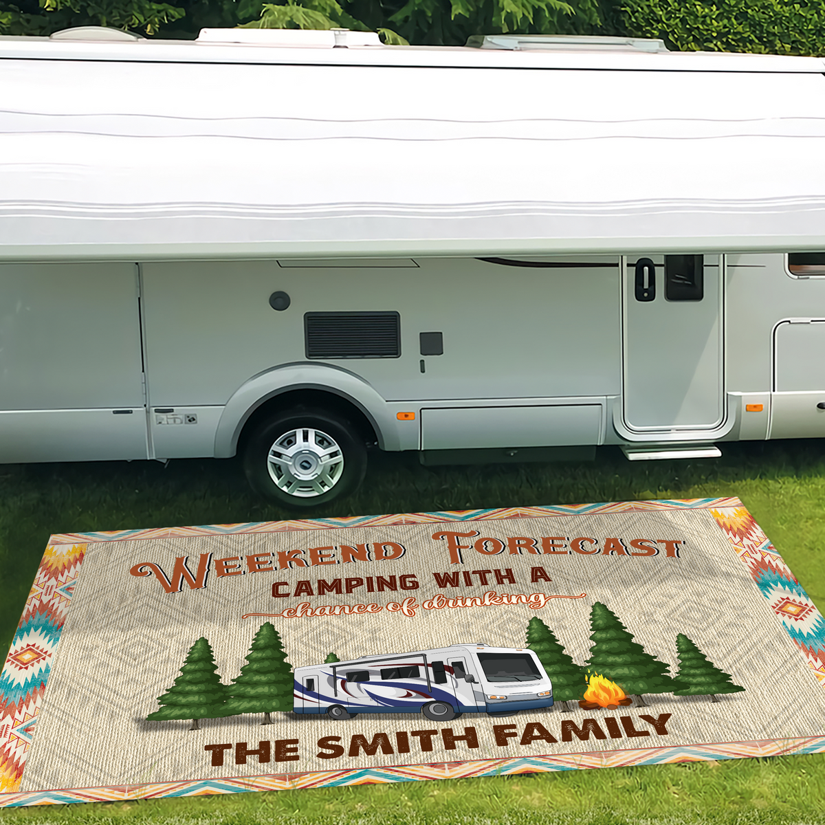 Making Memories One Campsite At A Time For Camper Patio Mat TH10 894153