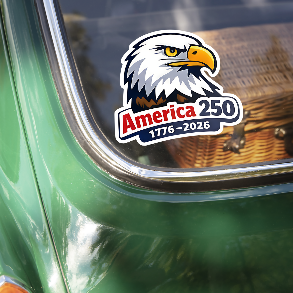America 250 Anniversary 1776-2026 Car Window Decal Sticker CH07 910116