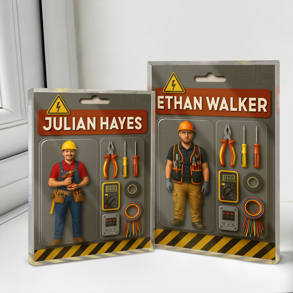 Custom Photo 3D Effect Mechanic Dad Acrylic Block Plaque, Unique Keepsake HO82 894220