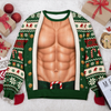 Personalized Fake Body Funny Couple Ugly Sweater - Gag Gift for Christmas Party TH10 171259