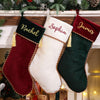 Personalized Velvet Christmas Stockings, Holiday Decorations, Christmas Gift LM32 670271