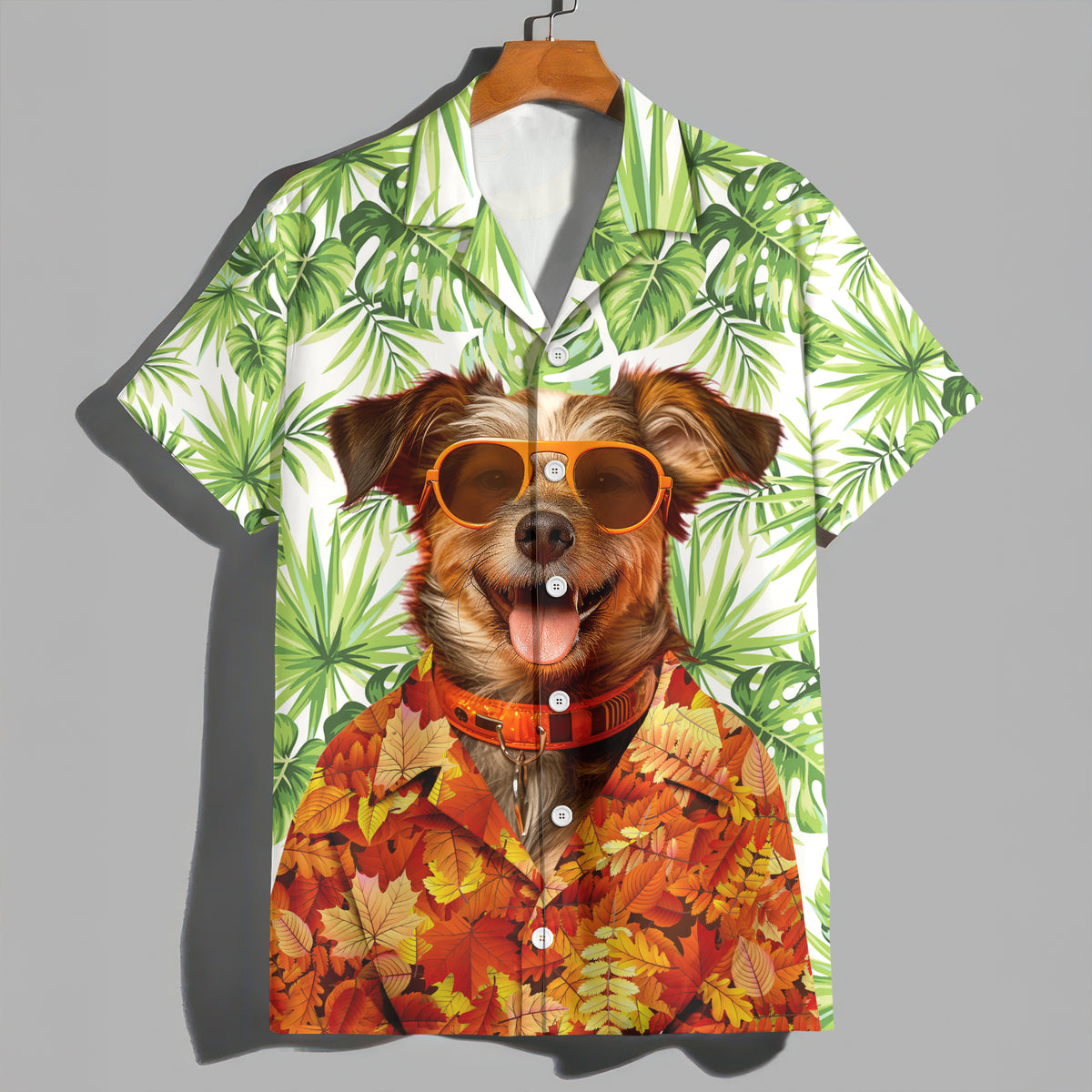 Custom Funny Dog Cat Photo Tropical Summer Hawaii Shirt LM32 669509