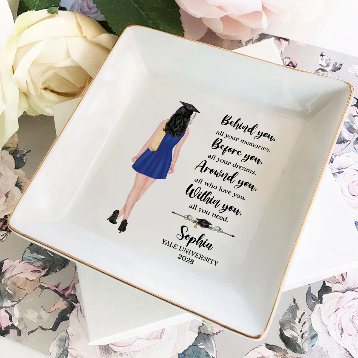 Personalized Graduation Jewelry Dish Class of 2026 Gift for Her HO82 901650