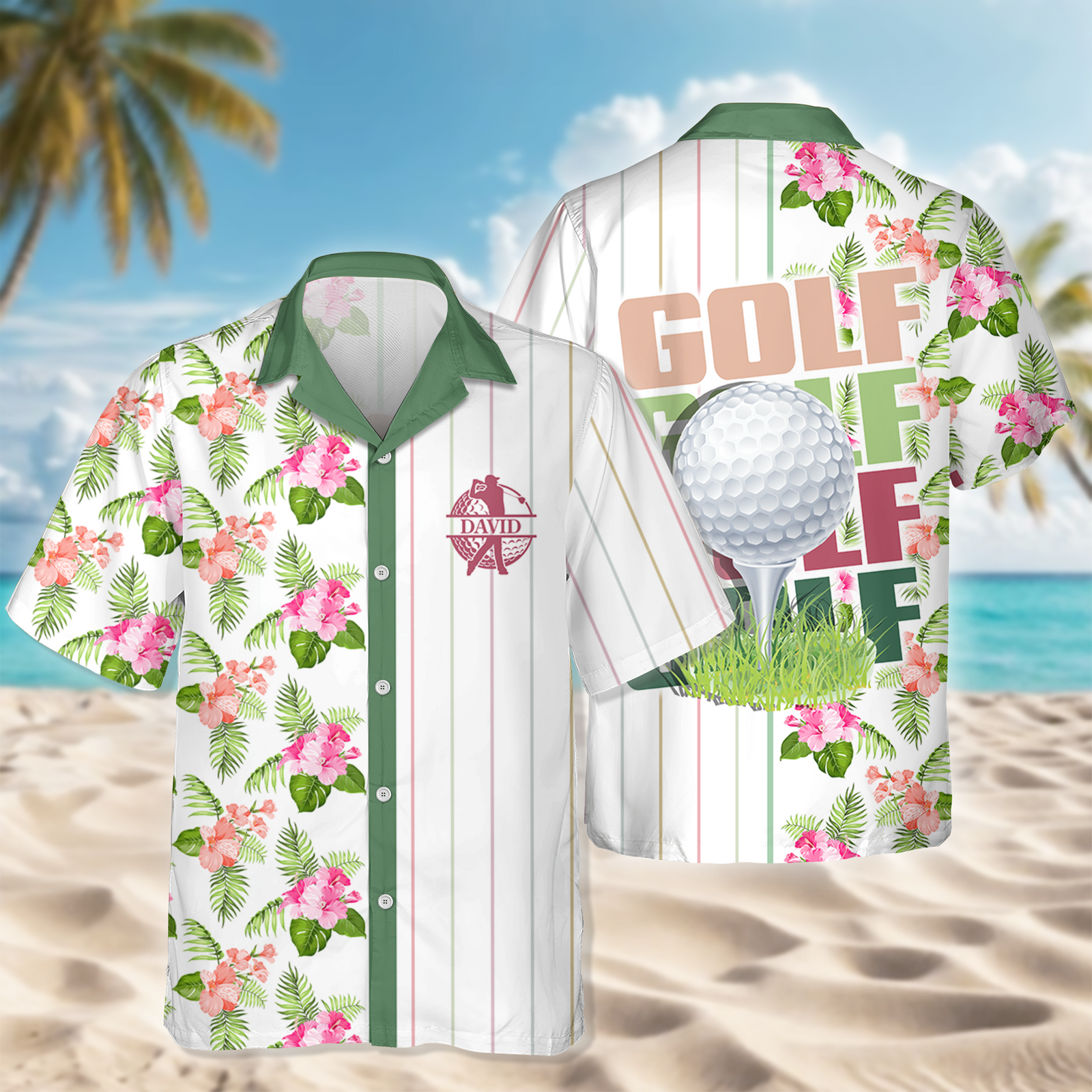 Custom Golf Player Name Hawaii Shirt Gift for Golf Lovers TH10 898183