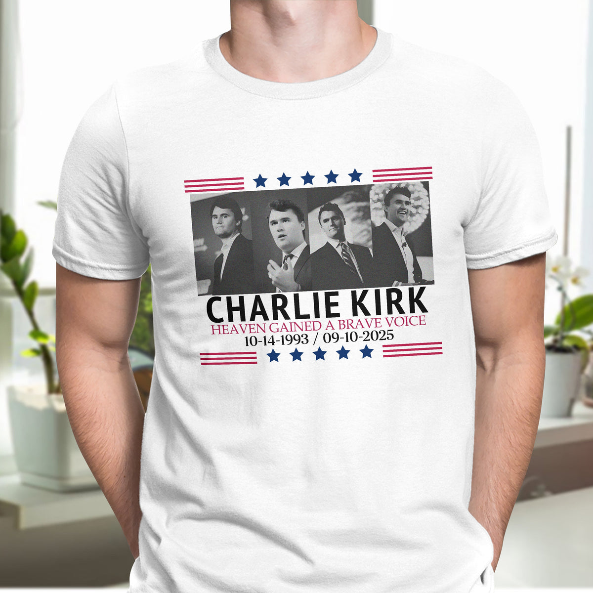 Pray For Charlie Kirk - Conservative Political Quote Bright Shirt LM32 65421