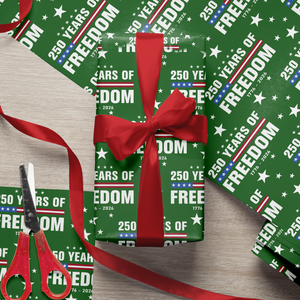 250 Years Of Freedom 1776-2026 4th Of July Wrapping Paper HO82 900676