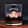 Custom Photo Kid And Dad US Flag Rock Glass HA75 892410