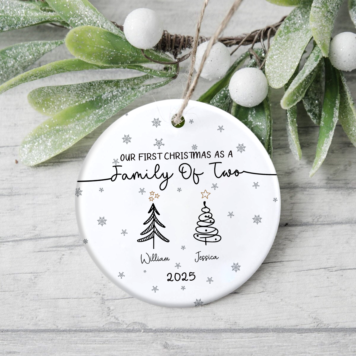 First Christmas As Family Ceramic Ornament Personalized Gift HO82 894594