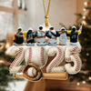 Custom Photo Baseball Team Christmas Acrylic Ornament HA75 897930