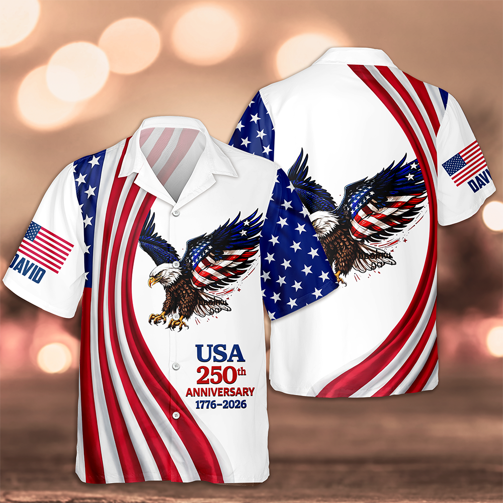 Personalized USA 250th Anniversary 1776-2026 Hawaii Shirt HA75 920998
