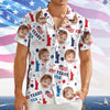 Custom Face Photo 250 Years USA Hawaiian Shirt Patriotic Summer Gift LM32 668907