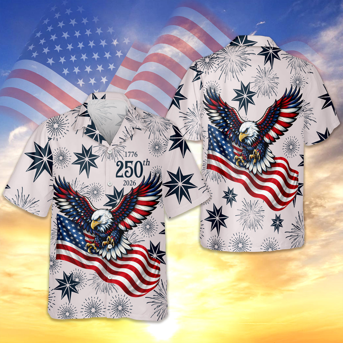Personalized America’s 250th Anniversary Hawaiian Shirt CH07 910342