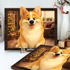 Custom Cartoon Photo Cute Gifts For Pet Lovers 2-Layered Wooden Plaque With Stand LM32 893523