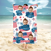 Custom Independence Day Photo Beach Towel CH07 895800