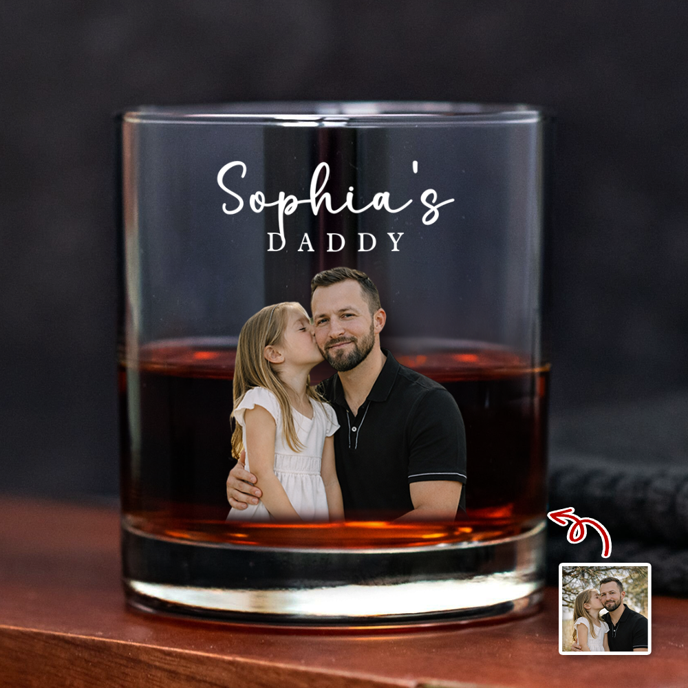 Custom Photo Whiskey Glass Gifts For Dad TH10 169839