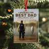 Personalized Hooked the Best Dad Ever Family Fishing Fun Acrylic Ornament LM32 895555
