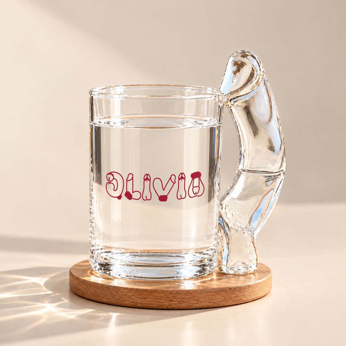 Custom Name Naughty Glass Mug Gifts For Coworkers, Friends, Wife CH07 180682