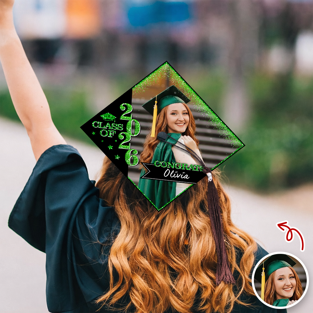 Personalized Photo Class Of 2026 Graduation Cap Topper HO82 901568
