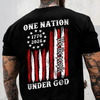 One Nation Under God We The People America Front & Back Dark Shirt TH10 169295
