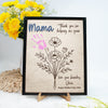 Personalized Handprint DIY Sign 2-Layered Wooden Plaque With Stand Gift For Mother's Day CH07 910832