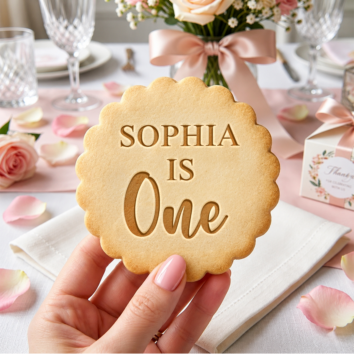 Custom Name Happy Birthday Cookie Stamp, Special Occasion Baking Accessory LM32 669685