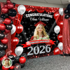 Custom Photo Class of 2026 Graduation Balloons Backdrop, Personalized Party Decor HO82 901876
