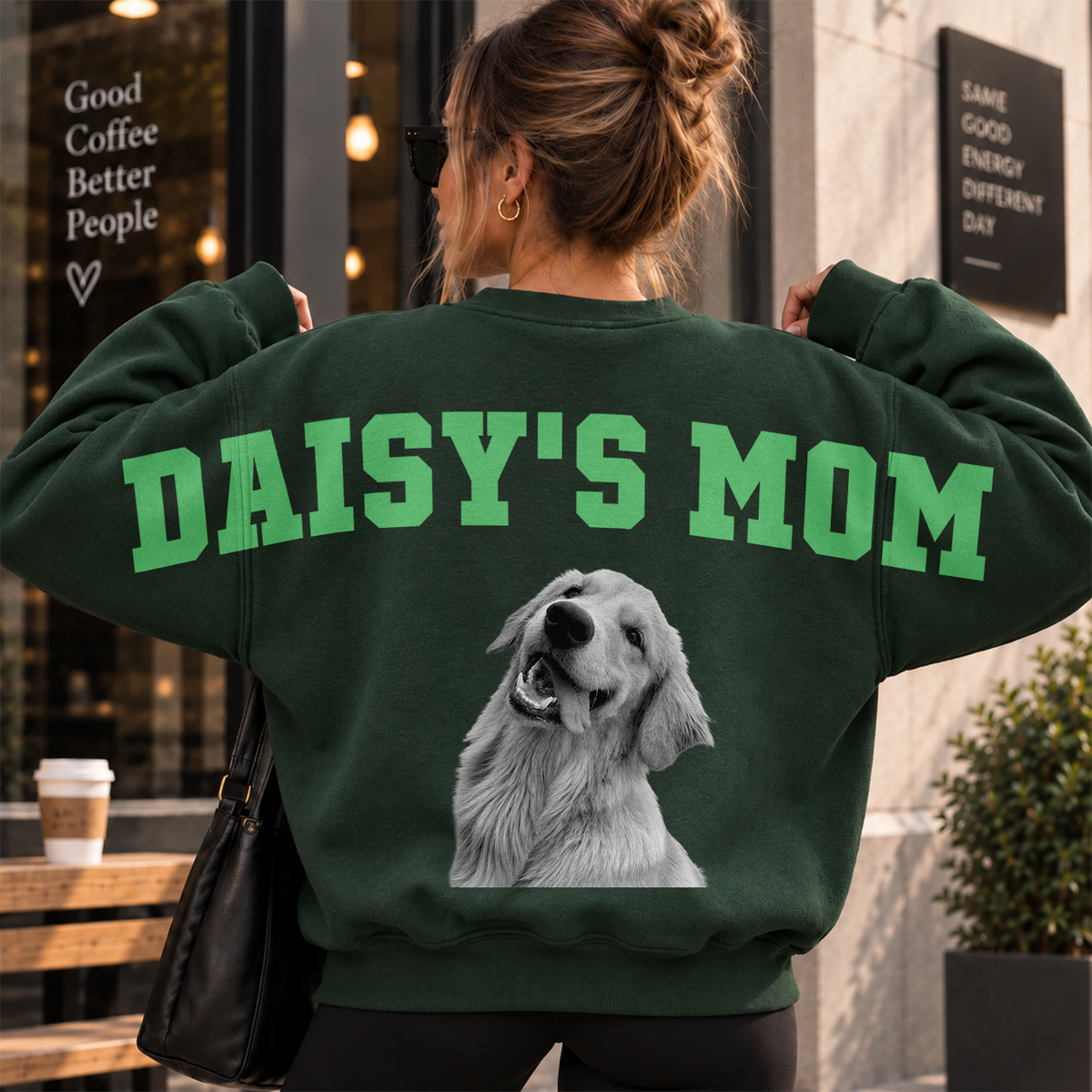 Custom Dog Dad Mom Photo Shoulder to Shoulder Shirt For Dog Lovers CH07 180936