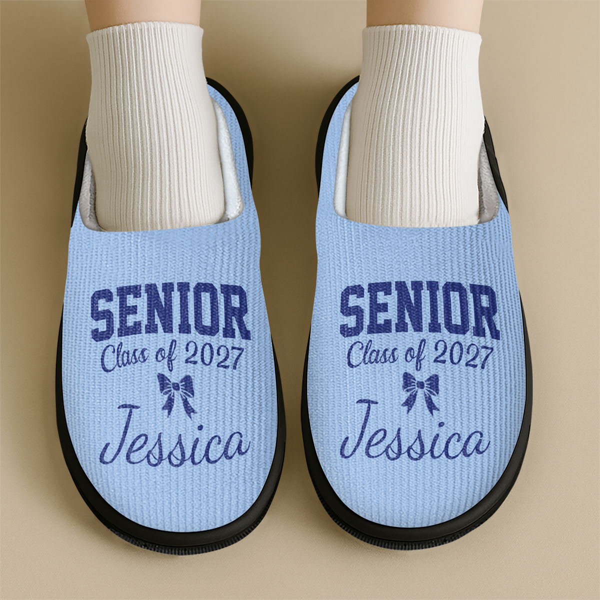 Personalized Name Senior Class of 2027 Slippers TH10 171005