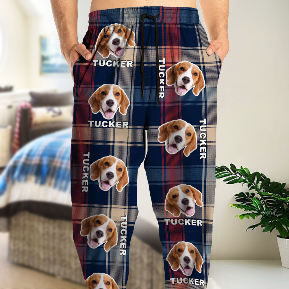 Custom Pet Photo Flannel Style Personalized Sweatpant For Dog Lovers Cat Lovers CH07 896104