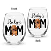 Custom Photo Dog Mom Personalized Wine Glass CH07 895522