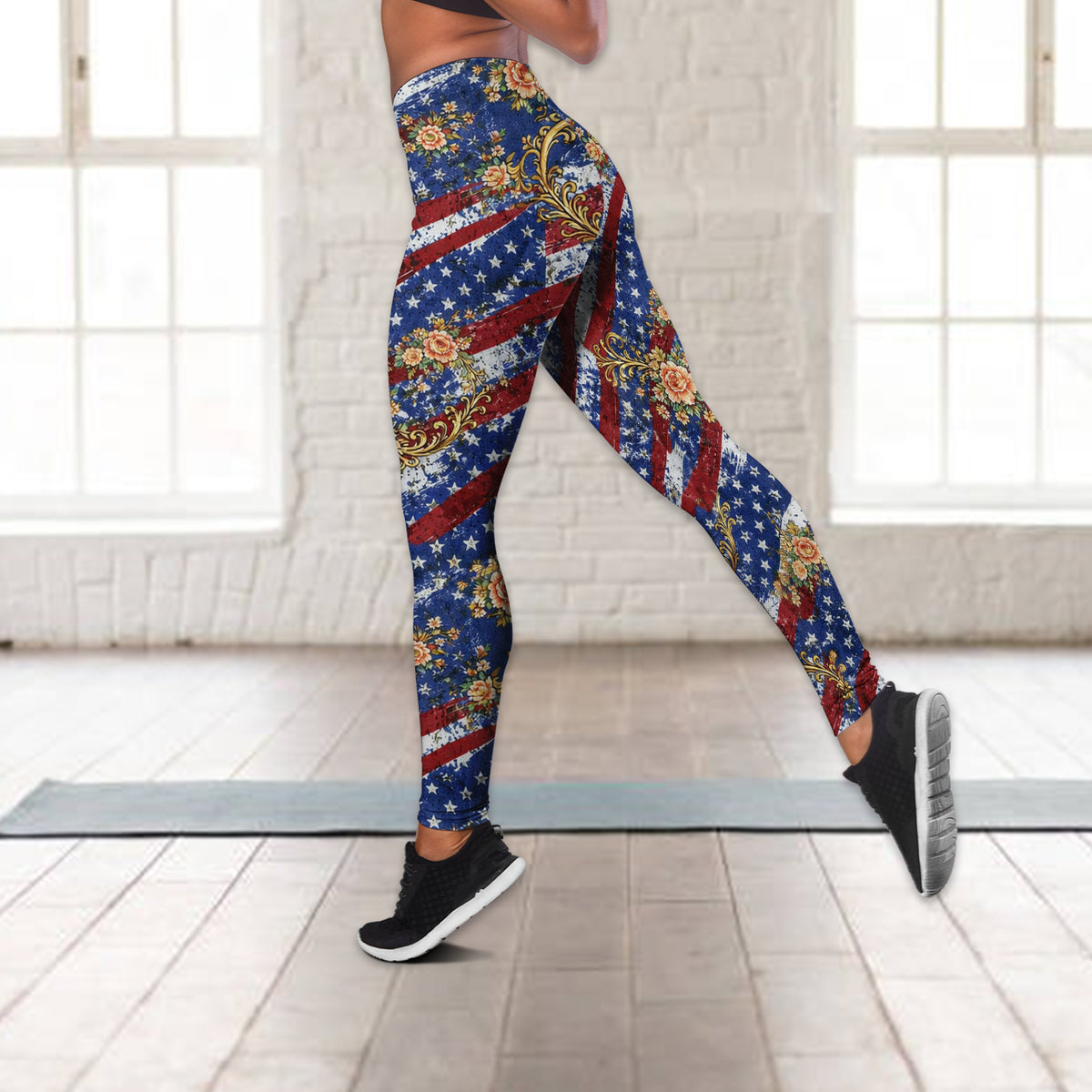 Personalized Patriotic Women’s Leggings – Independence Day American Flag Pants HO82 901970