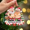 Custom Funny Growing Old Together Acrylic Couple Christmas Ornament Gift For Husband, Wife LM32 670187