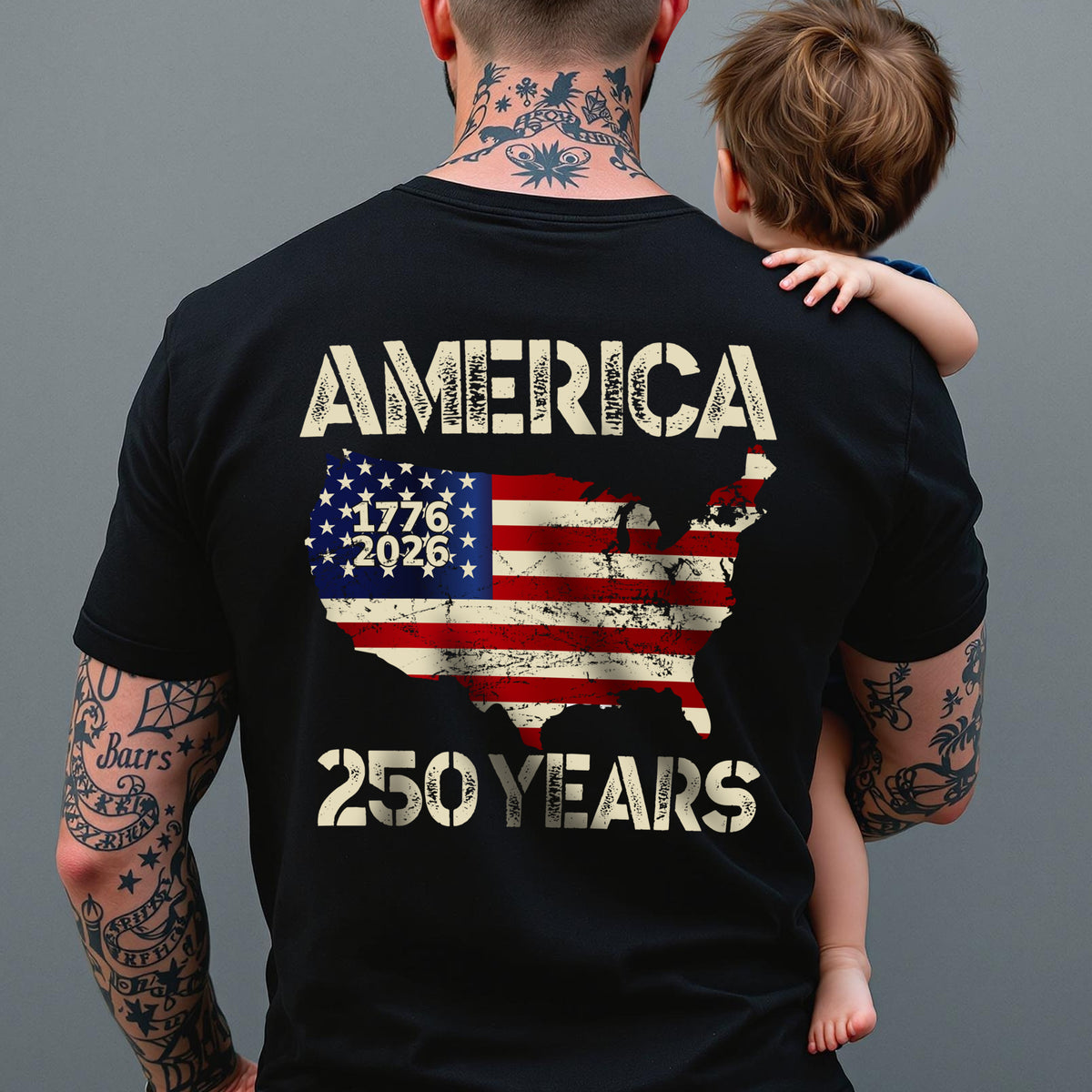 250 Years America Anniversary 250th Independence Day Back Side Dark Shirt HA75 897352