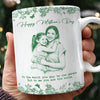 Custom Photo Pencil Sketch Happy Mother's Day To Mom Personalized Print Full Mug HA75 920782