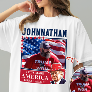 Custom Photo Let's Make America Great Again Shirt HA75 890844