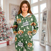 Personalized Dog Cat Face Dad Mom Christmas Onesie Pajamas For Pet Lovers HO82 904066