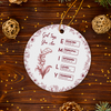 God Says I Am Name Letter In Bible Toile De Jouy Style - Personalized Ceramic Ornament CH07 896822