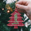 Personalized Family Christmas Tree With Pattern Wood Ornament HO82 903622