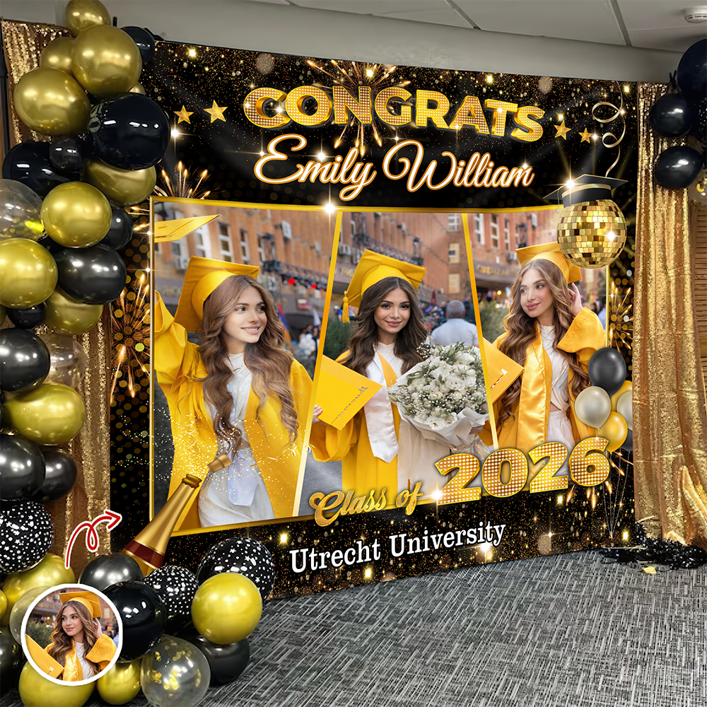 Custom Photo Congrats Your Graduation's Day Backdrop TH10 898989