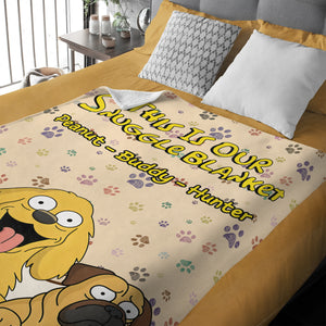 This Is Our Snuggle Blanket Personalized Gift For Dog Lovers CH07 895650