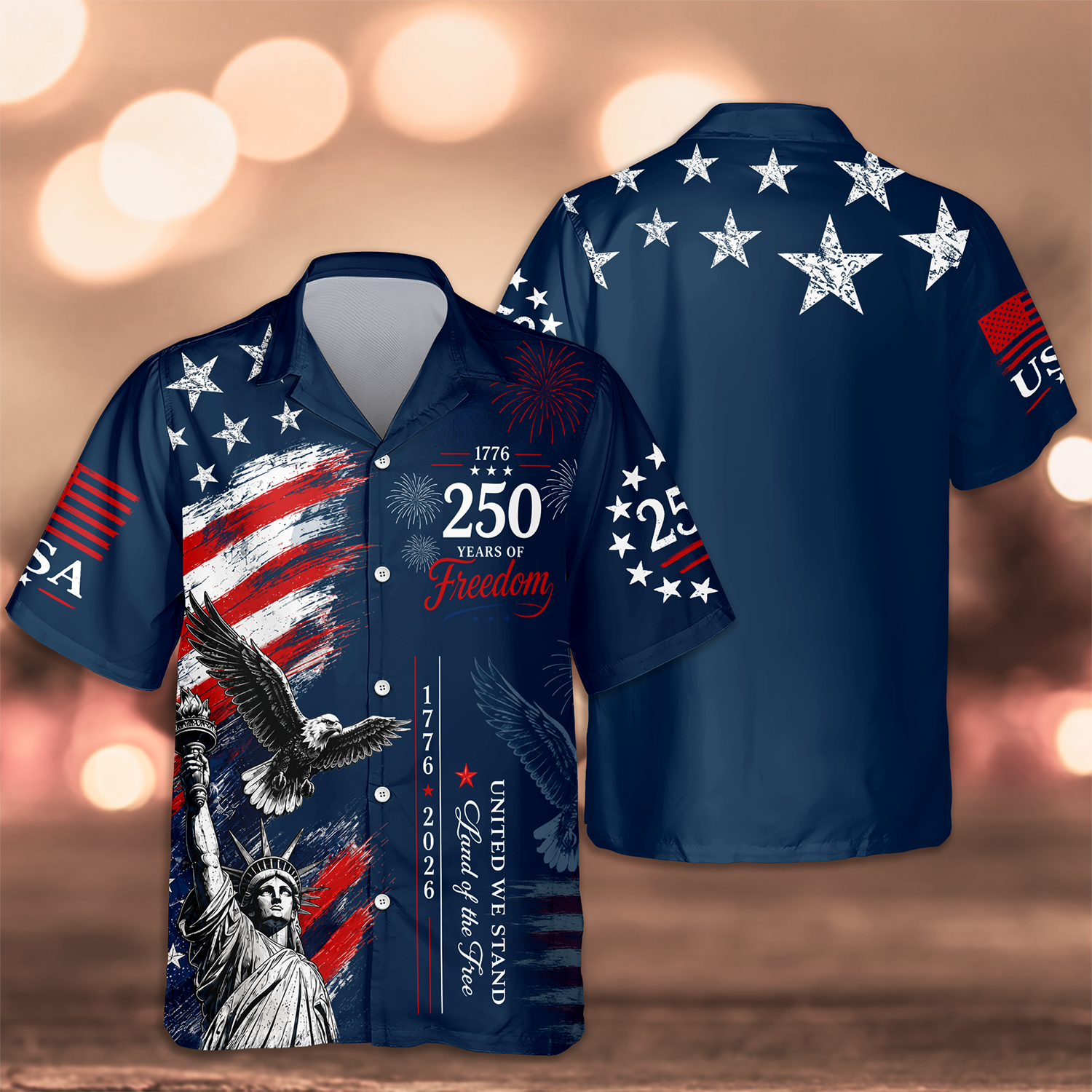 250 Years Of Freedom, Land Of The Free Hawaii Shirt TH10 170231