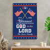 Personalized Patriotic 250 Years of Christian Canvas Poster HO82 901474