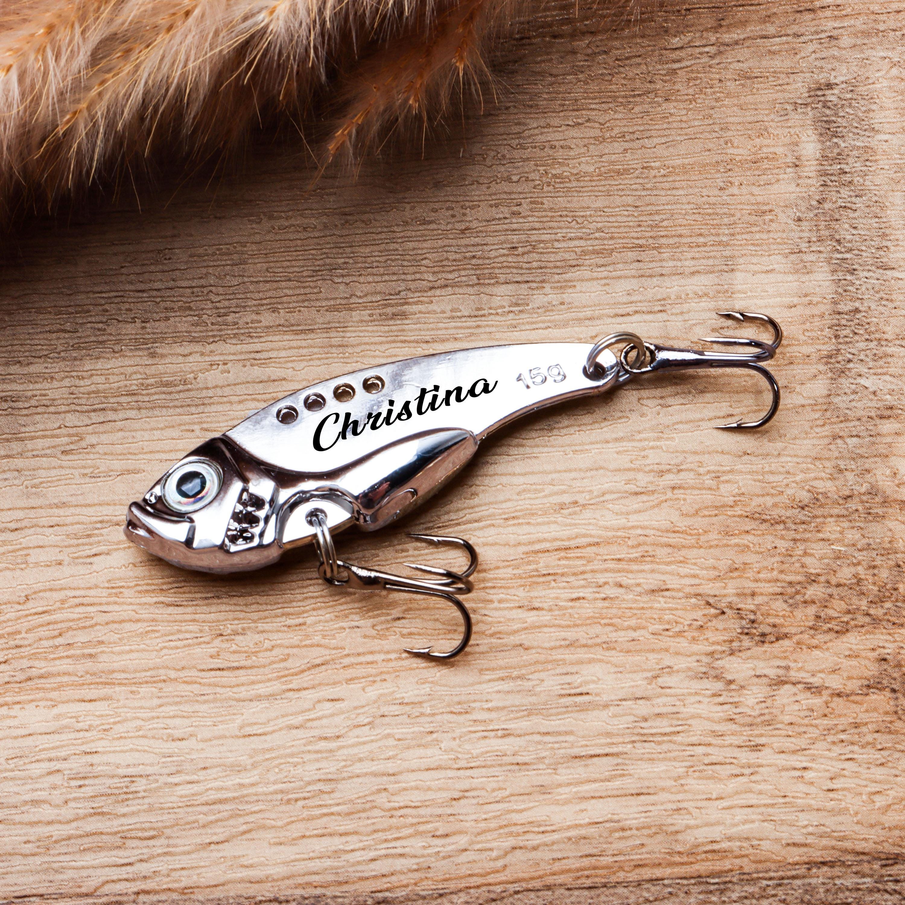 Personalized Name Engraved Fishing Lure, Fishing Gifts, Father's Day Gift