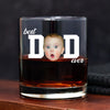Custom Funny Face Best Dad Ever Whiskey Glass - Gift For Father's Day LM32 668979