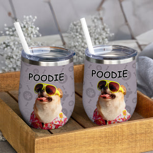 Custom Photo Dog And Cat Wine Tumbler TH10 892835